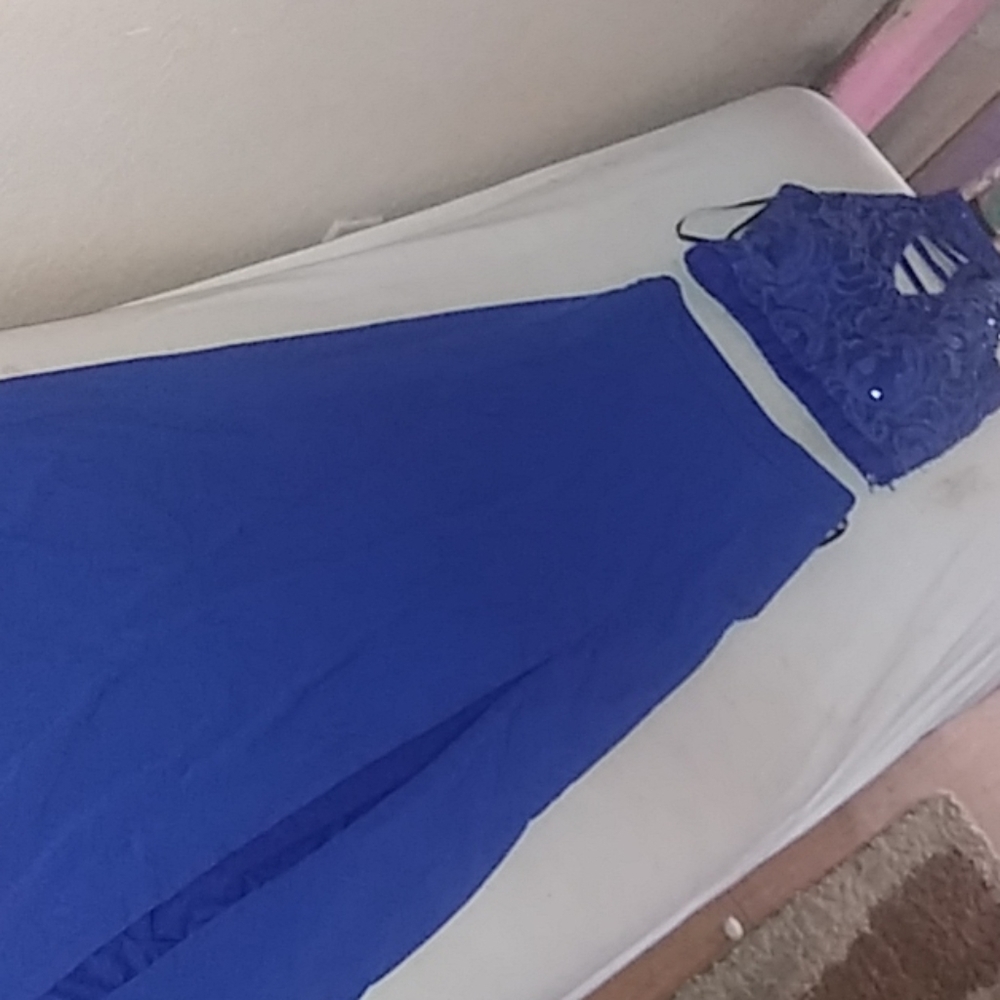 Two piece prom dress